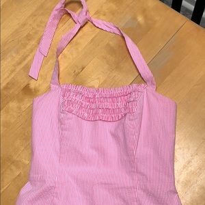 Lily Pulitzer pink seersucker dress